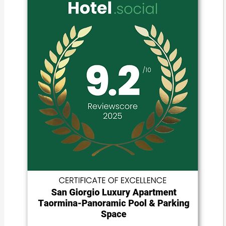 San Giorgio Luxury Apartment Taormina-Panoramic Pool & Parking Space Экстерьер фото