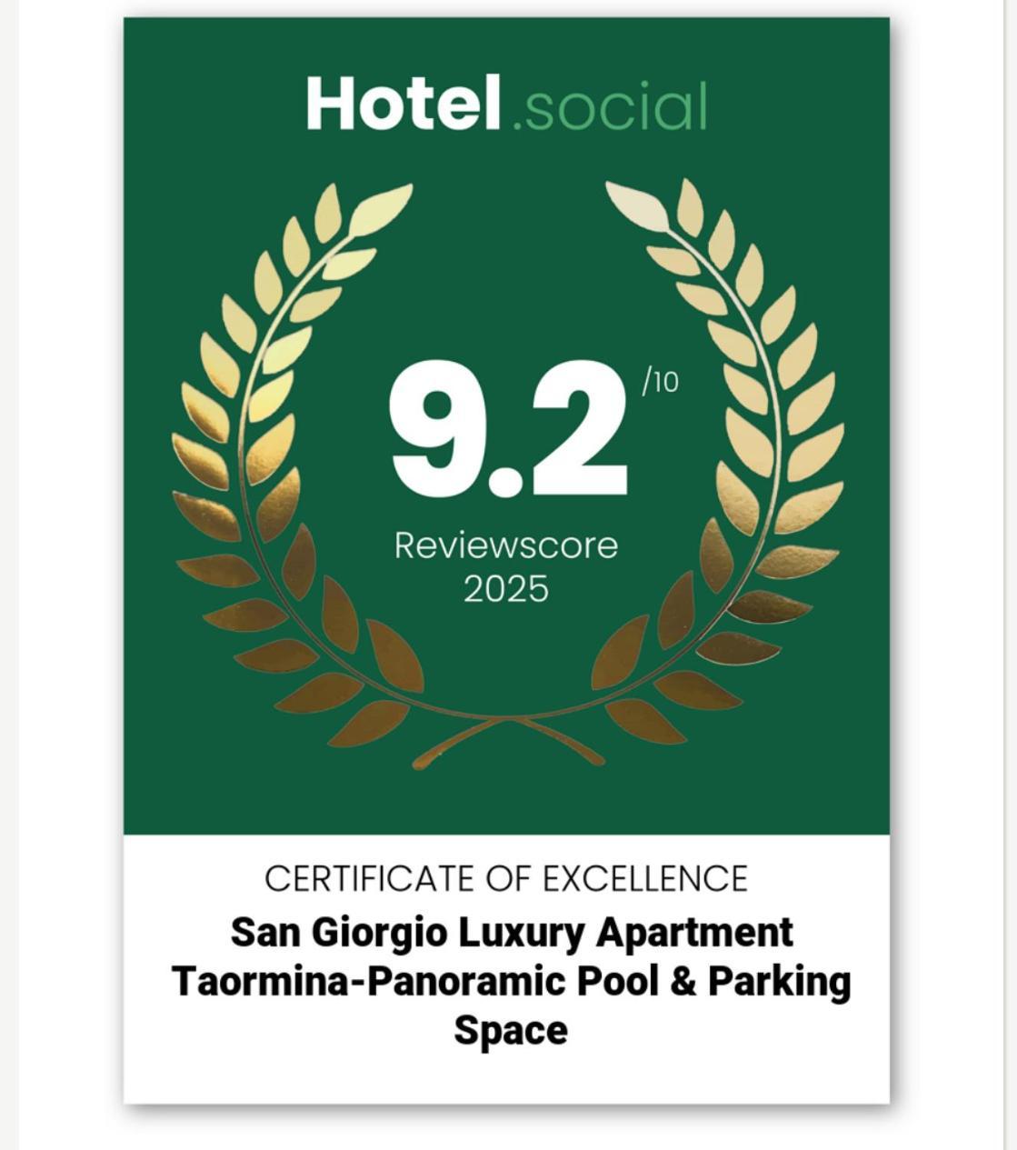 San Giorgio Luxury Apartment Taormina-Panoramic Pool & Parking Space Экстерьер фото