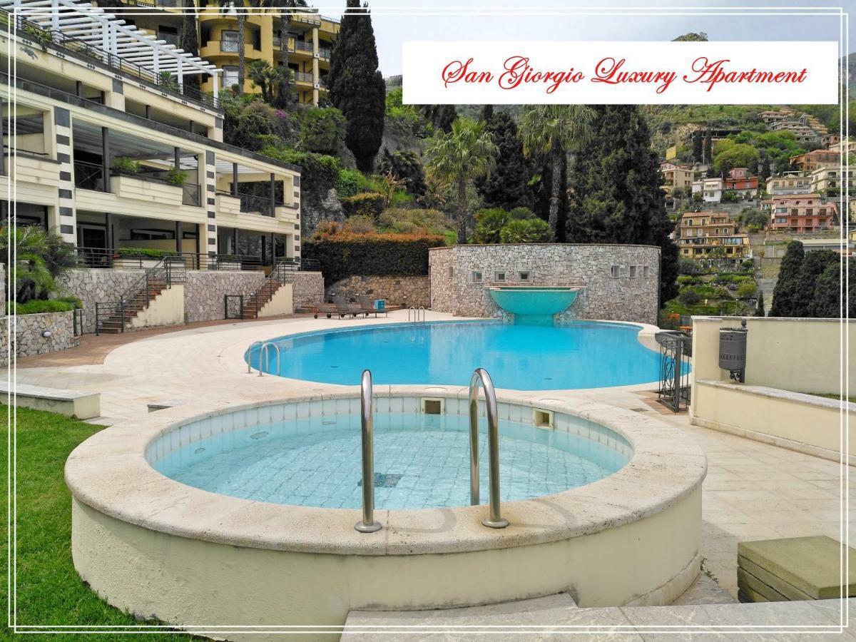 San Giorgio Luxury Apartment Taormina-Panoramic Pool & Parking Space Экстерьер фото