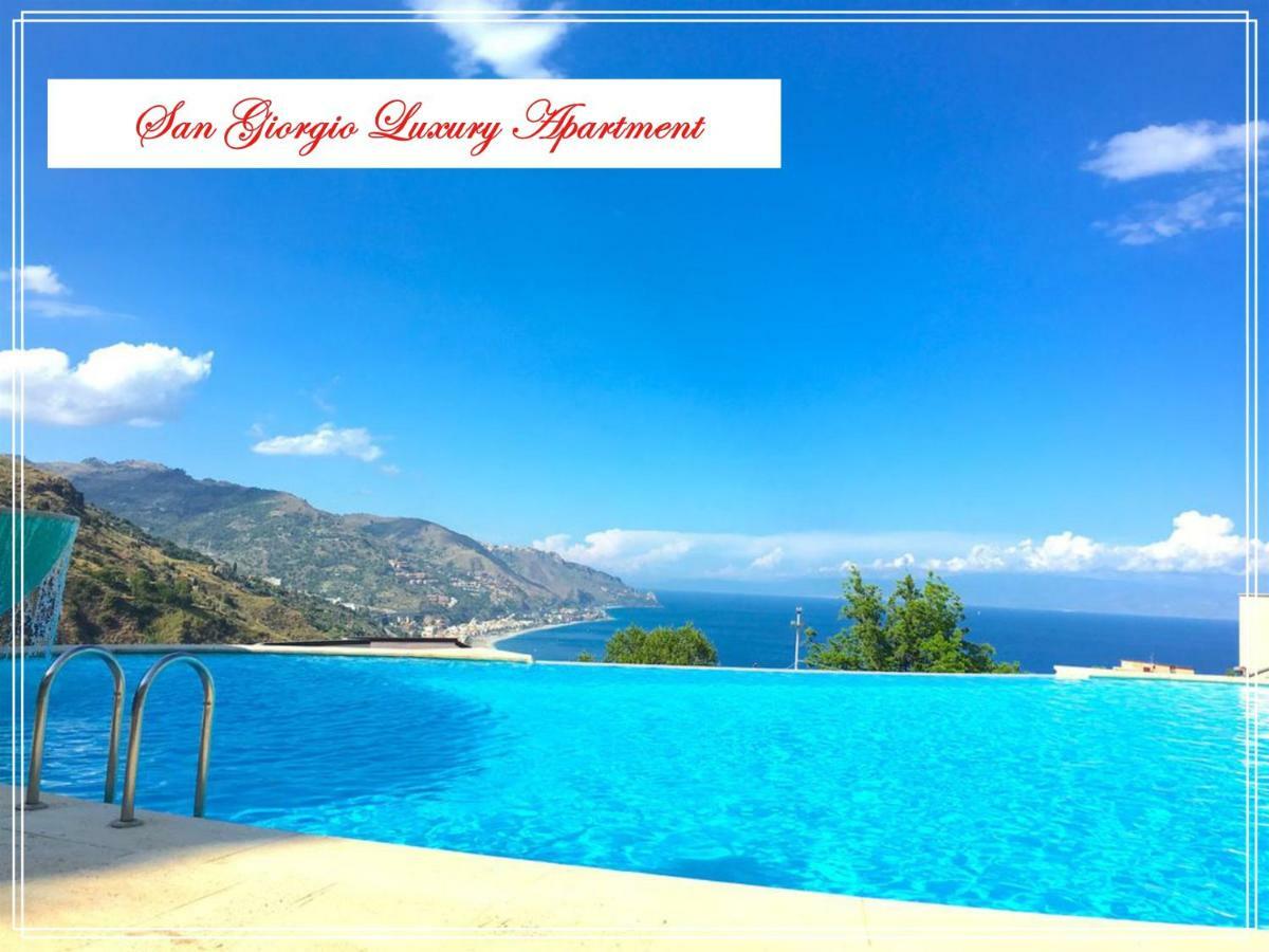 San Giorgio Luxury Apartment Taormina-Panoramic Pool & Parking Space Экстерьер фото