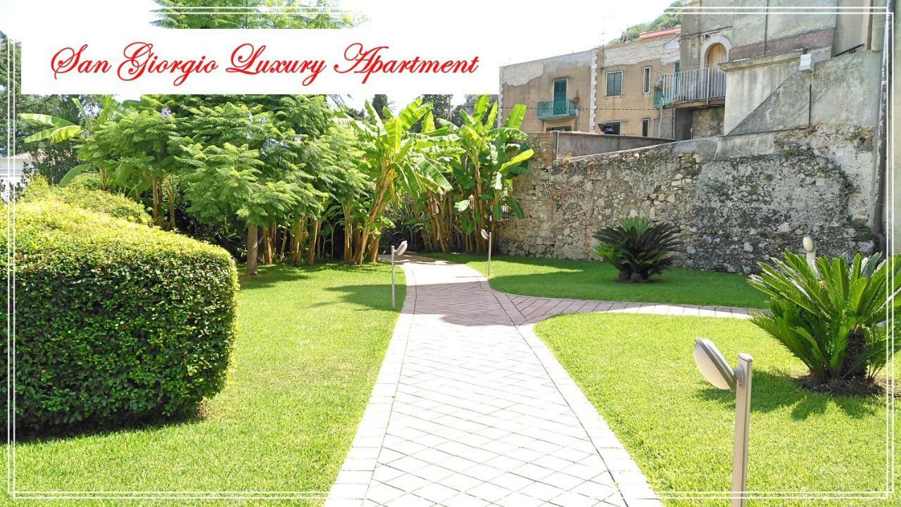 San Giorgio Luxury Apartment Taormina-Panoramic Pool & Parking Space Экстерьер фото